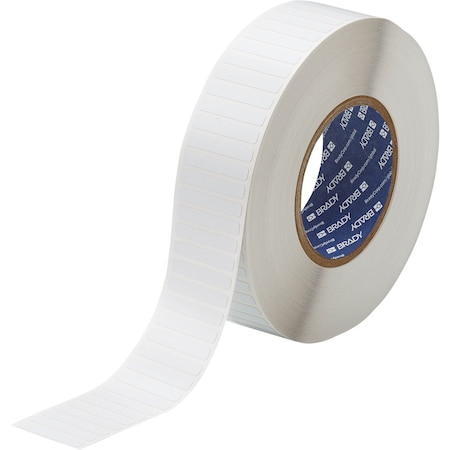 Brady Laser Markable Matte White Polyimide Labels 0.25 in H x 1.5 in W White 10000/RL LZR-45-734-10